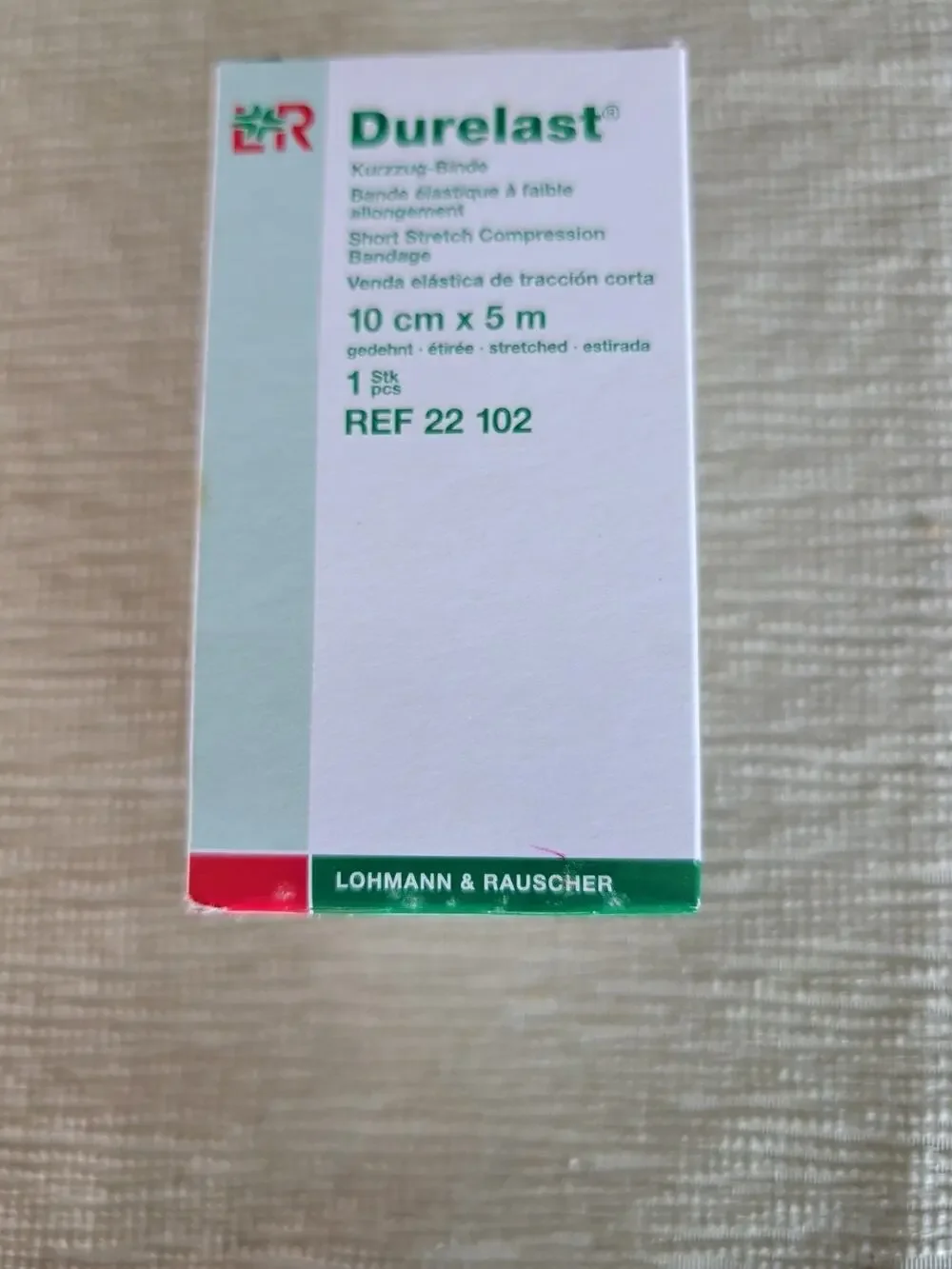 Lohmann & Rauscher-58413 Durelast Extra Short Stretch Bandage, Compression Ba...